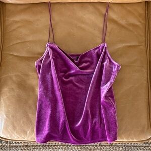 Free Press Velvet Magenta Camisole